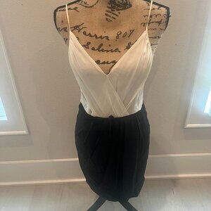 Silk Yumi Kim Dress - Black & White